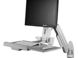 Amer AMR1AWS Sit Stand Combo Workstation Wall Mount System, This give you the ability to easily move your workstation in