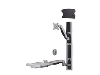 Amer AMR1AWSV1 vertical track wall mount system with independent movement for display and keyboard/mouse - Steel/Plastic