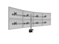 HAT Design Works BILD-4/4-CM-104 Bild 4 Over 4 Monitor Mount Monitor Arm, Black, holds 30 lbs, up to 24IN screen