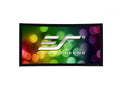 Elite Screens CURVE110WH2 Lunette 2 Series, 110 Diag. 16:9, Curved Home Theater Fixed Frame Projector Screen