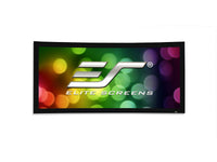 Elite Screens CURVE235-115W2 Lunette 2 Series, 115 Diag CinScope 2.35:1, Curved Home Theater Fixed Frame Projector Screen