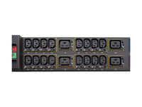 Eaton EMI356-10 fuse disconnect rack PDU 0U 309-532P6W input 17.3 kW max 230/400V 24A 10ft cord 3-phase TAA Outlets: 48 C13