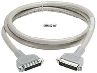 Black Box EMN25C-0005-MF RS232 Double Shielded Extended Distance Quiet Cable - DB25, Molded Hood, Male/Female, 25-Conductor, 5-ft. (1.5-m)
