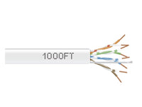Black Box EYN852A-PB-1000 CAT5e 350-MHz Solid Ethernet Bulk Cable - Unshielded (UTP), CMP Plenum, White, 1000-ft. (304.8-m) Pull-Box
