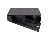 Weltron FIB-RM024 2RU RACKMOUNT 4 PANEL FIBER ENCLOSURE 10