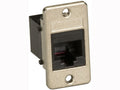 Black Box FMT1080 Panel-Mount Coupler - Unshielded, RJ11, 4-Wire, Black