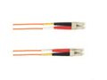Black Box FOCMP62-005M-LCLC-OR OM1 62.5/125 Multimode Fiber Optic Patch Cable - OFNP Plenum, LC to LC, Orange, 5-m (16.4-ft.), GSA, TAA/