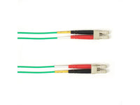 Black Box FOCMR10-003M-LCLC-GN OM3 50/125 Multimode Fiber Optic Patch Cable - OFNR PVC, LC to LC, Green, 3-m (9.8-ft.), GSA, TAA/