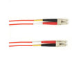 Black Box FOCMR50-002M-LCLC-RD OM2 50/125 Multimode Fiber Optic Patch Cable - OFNR PVC, LC to LC, Red, 2-m (6.5-ft.), GSA, TAA/