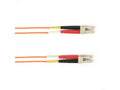Black Box FOCMR62-010M-LCLC-OR OM1 62.5/125 Multimode Fiber Optic Patch Cable - OFNR PVC, LC to LC, Orange, 10-m (32.8-ft.), GSA, TAA/