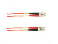 Black Box FOCMR62-010M-LCLC-RD OM1 62.5/125 Multimode Fiber Optic Patch Cable - OFNR PVC, LC to LC, Red, 10-m (32.8-ft.), GSA, TAA/
