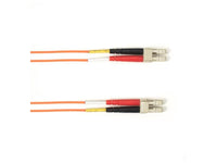 Black Box FOCMR62-025M-LCLC-OR OM1 62.5/125 Multimode Fiber Optic Patch Cable - OFNR PVC, LC to LC, Orange, 25-m (82.0-ft.), GSA, TAA/