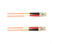 Black Box FOLZH10-002M-LCLC-OR OM3 50/125 Multimode Fiber Optic Patch Cable - LSZH, LC to LC, Orange, 2-m (6.5-ft.), GSA, TAA/