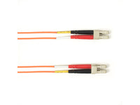 Black Box FOLZH10-002M-LCLC-OR OM3 50/125 Multimode Fiber Optic Patch Cable - LSZH, LC to LC, Orange, 2-m (6.5-ft.), GSA, TAA/