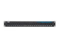 Black Box JPM818A CAT6 Feed-Through Patch Panel - 1U, Unshielded, 24-Port