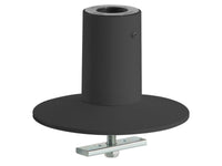 HAT Design Works 8312-104 Circular Desk Mount, Black