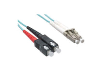 Axiom LCSC10GA-3M-AX LC/SC OM3 Fiber Cable 3m, Aqua