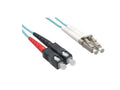 Axiom LCSC10GA-5M-AX LC/SC OM3 Fiber Cable 5m, Aqua