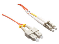 Axiom LCSCMD6O-3M-AX LC/SC OM1 Fiber Cable 3m, Orange
