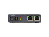Black Box LGC5212A Gigabit Ethernet (1000-Mbps) PoE+ Media Converter - 10/100/1000-Mbps Copper to 100/1000-Mbps Singlemo
