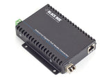 Black Box LGC5300A Gigabit Ethernet (1000-Mbps) Industrial PoE Media Converter - 10/100/1000-Mbps Copper to 1000-Mbps SFP Fiber, Extreme Temperature
