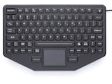 iKey SL-86-911-TP-USB NEMA 4x keyboard, illuminated, integrated touchpad pointing device, USB cable,mobile case, black color