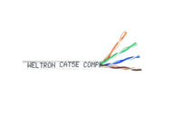Weltron T2404L5E-WH 1000FT WHITE CAT5E 350MHZ SOLID UTP CMR