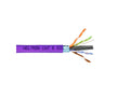 Weltron T2404L6SHP-PL CAT6 Solid FTP CMP PURPLE 1000 TAA Comp