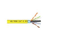 Weltron T2404L6SHP-YL CAT6 Solid FTP CMP YELLOW 1000 TAA Comp