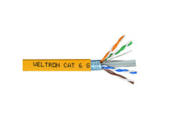 Weltron T2404L6SH-YL 1000FT YELLOW CAT6 550MHZ SOLID FTP CABL