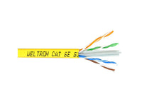 Weltron T2404L6-YL 1000FT YELLOW CAT6 SOLID CABLE UTP CMR