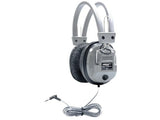 HamiltonBuhl LCP/12/SC7V Lab Pack, 12 SchoolMate SC7V Deluxe-Sized Headphones in a Carry Case