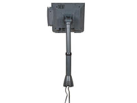 HAT Design Works 9183-15-162 POS Telescoping Assembly 11 to 15 w/Flat Base, Dark Gray, holds 25 lbs