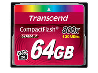 Transcend TS64GCF800 64GB, CF Card, MLC, R: 120MB/s