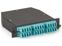 Black Box FOCA20M3-1MP24-24LC MTP OM3 Fiber Optic LGX Cassette - (1) MTP 24 to (24) LC Type A, GSA, TAA
