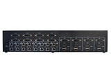 Black Box SS8P-DVI-8X4-UCAC Secure KVM Matrix Switch, NIAP 3.0 Certified-4 Users x 8 Sources, DVI-I, USB, Audio, CAC, GS