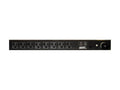 Vertiv 38389 Basic, Surge, 20A, 120V, Horizontal/Vertical, (8) NEMA 5-20R, power switch, breakered, 10 ft power cord with L5-20P, Black Powder Coat