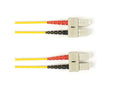 Black Box FOCMRSM-005M-SCSC-YL OS2 9/125 Singlemode Fiber Optic Patch Cable - OFNR PVC, SC to SC, Yellow, 5-m (16.4-ft.), GSA, TAA/