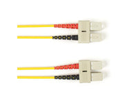 Black Box FOCMRSM-005M-SCSC-YL OS2 9/125 Singlemode Fiber Optic Patch Cable - OFNR PVC, SC to SC, Yellow, 5-m (16.4-ft.), GSA, TAA/