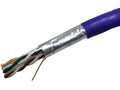 Weltron T2404L6PASH-PL 1000FT PURPLE CAT6 550MHZ STRANDED STP C
