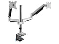 SIIG CE-MT2X11-S1 Dual Monitor Gas Spring Desk Mount Full Motion (CE-MT2X11-S1)