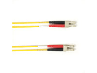 Black Box FOCMP62-004M-LCLC-YL OM1 62.5/125 Multimode Fiber Optic Patch Cable - OFNP Plenum, LC to LC, Yellow, 4-m (13.1-ft.), GSA, TAA/