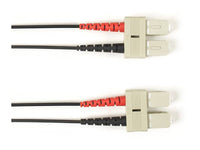 Black Box FOLZHSM-003M-SCSC-BK OS2 9/125 Singlemode Fiber Optic Patch Cable - LSZH, SC to SC, Black, 3-m (9.8-ft.), GSA, TAA/