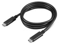 Lenovo 4X90U90619 System Cables - USB-C Left Connector - Male Left Gender - USB-C Right Connector - Male Right Gender - 1M Length - Black - Date rate 10Gbps; Support max 100W @20V/5A