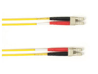 Black Box FOLZH10-005M-LCLC-YL OM3 50/125 Multimode Fiber Optic Patch Cable - LSZH, LC to LC, Yellow, 5-m (16.4-ft.), GSA, TAA/