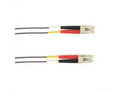 Black Box FOCMP62-003M-LCLC-GR OM1 62.5/125 Multimode Fiber Optic Patch Cable - OFNP Plenum, LC to LC, Gray, 3-m (9.8-ft.), GSA, TAA/