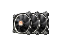 Thermaltake CL-F055-PL12WT-A Riing 120MM CASE/RAD Fan, White, 3 Pack