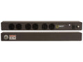 Vertiv 27142VH rPDU, Basic Standard, 20A, 120V, 1.9kW, Horizontal, (6) NEMA 5-20R, 10ft power cord with L5-20P, Black Powder Coat