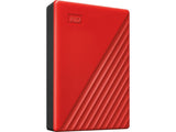 WD WDBPKJ0040BRD-WESN 4TB Wd External Hard Drive - My Passport Portable - Red