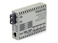 Black Box LMC100AE-SC-R3 Fast Ethernet (100-Mbps) Media Converter - 10/100-Mbps Copper to 100-Mbps Multimode Fiber, 1300nm, 2km, SC, 100-240VAC, GSA, TAA